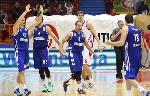 Utakmica 1. kola Lige za prvaka PH za košarkaše između Cedevite i Zadra 03.04.2014 