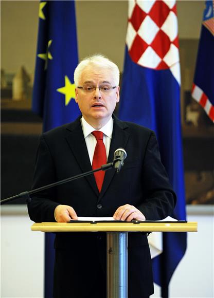 Tiskovna konferencija predsjednika Josipovića 5.4.2014.