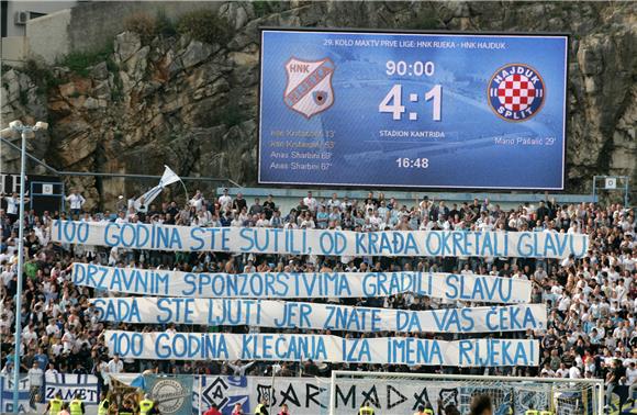 Prva HNL - Rijeka slavila u jadranskom derbiju i potvrdila 'dvojku'