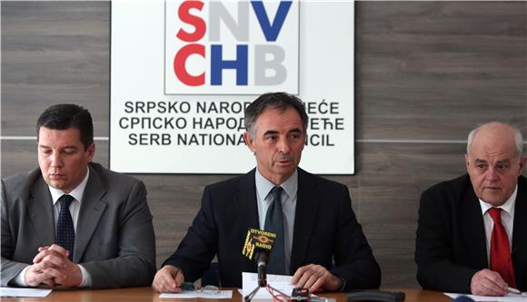 Tiskovna konferencija Srpskog narodnog vijeća, SDSS-a i Zajedničkog vijeća općina