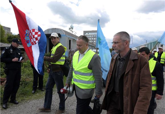 Sindikat hrvatskih željezničara (SHŽ) organizirao je javni prosvjed