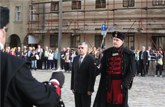 Spomendan Zrinskih i Frankopana na Markovom trgu i u Katedrali