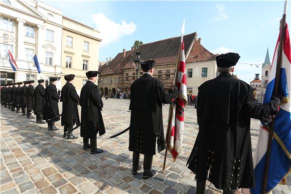 Spomendan Zrinskih i Frankopana na Markovom trgu i u Katedrali