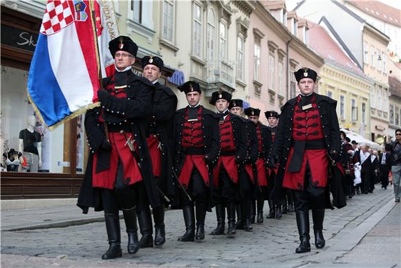 Spomendan Zrinskih i Frankopana na Markovom trgu i u Katedrali