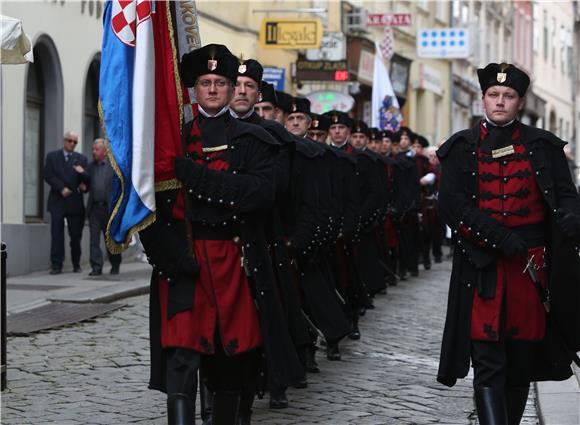 Spomendan Zrinskih i Frankopana na Markovom trgu i u Katedrali