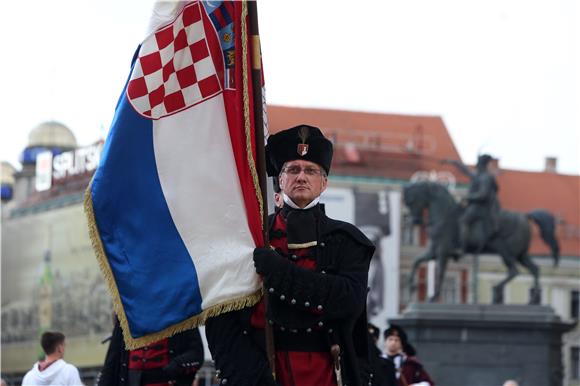 Spomendan Zrinskih i Frankopana na Markovom trgu i u Katedrali