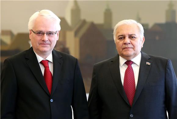 Predsjednik Josipović primio predsjednika azerbajdžanskog parlamenta Asadova