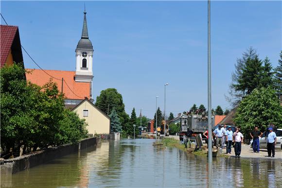 Pada razina vode u županjskoj Posavini