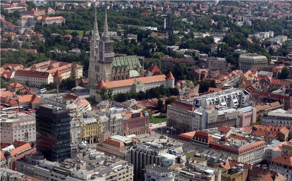 Grad Zagreb, pogled iz zraka