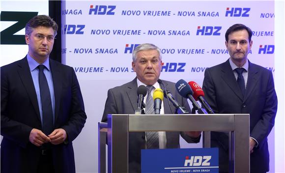 Tiskovna konfernecija HDZ-a povodom objave rezultata Izbora za EP