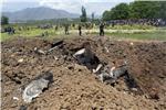 INDIA-KASHMIR FIGHTER JET MIG-21 CRASHED