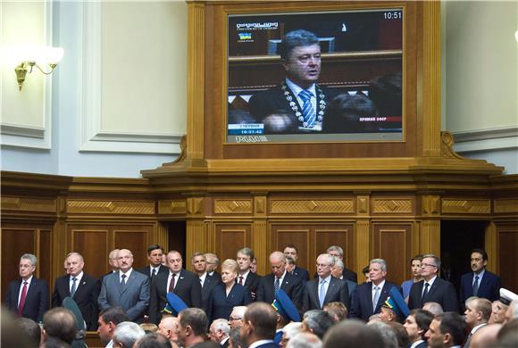 UKRAINE POROSHENKO INAUGURATION