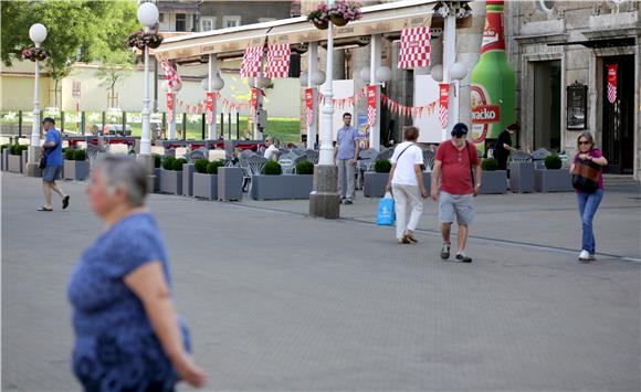 Zagrebački kafići spremni za večerašnju utamicu Brazil - Hrvatska