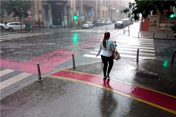 Pljusak u Zagrebu