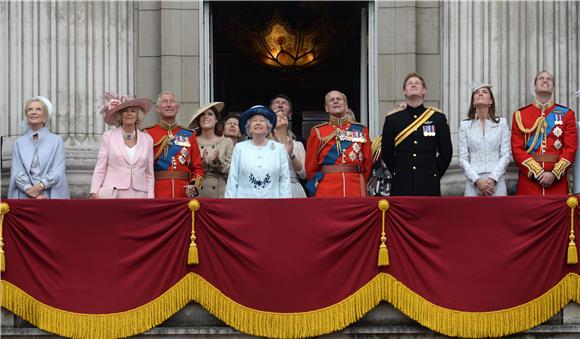 BRITAIN TROOPING THE COLOUR