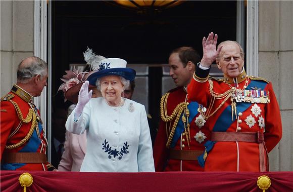 BRITAIN TROOPING THE COLOUR