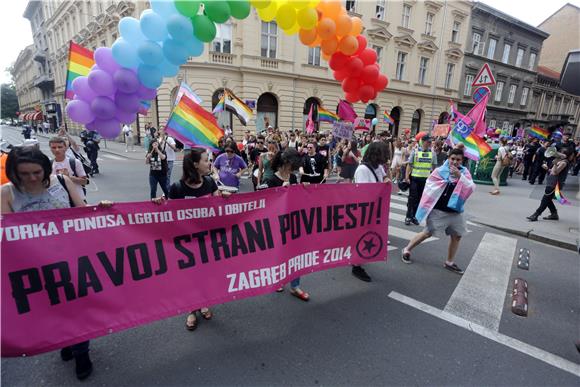 Povorka ponosa LGBTIQ osoba i obitelji Zagreb Pride 2014