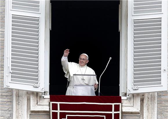 VATICAN CITY POPE FRANCIS ANGELUS PRAYER