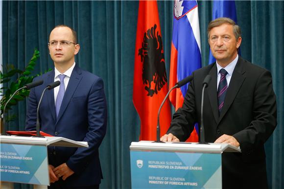 Sastanak Erjavec-Bushati: Ljubljana podupire Tiranu na putu u EU