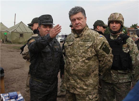 UKRAINE CRISIS POROSHENKO VISIT