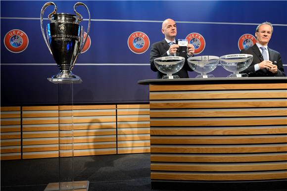 SWITZERLAND SOCCER UEFA CHAMPIONS LEAGUE DRAW