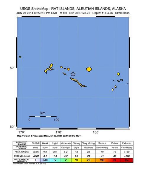 USA EARTHQUAKE ALASKA