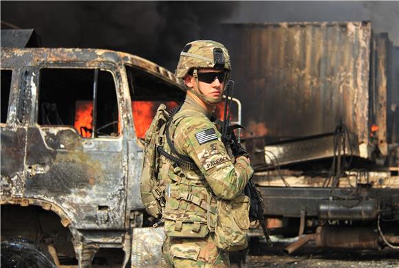 AFGHANISTAN CONFLICT NATO LOGISTIC COMPOUND ATTACKED