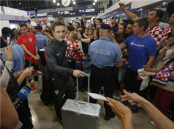 Povratak Hrvatske nogometne reprezentacije sa SP u Brazilu 