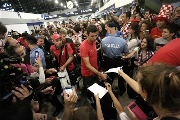 Povratak Hrvatske nogometne reprezentacije sa SP u Brazilu 