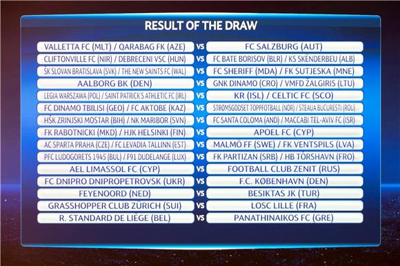 Liga prvaka - ždrijeb 3. pretkola