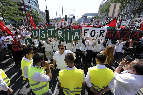 AUSTRIA PROTEST AGAINST GAZA ISRAELI ATTACKS