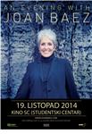 Joan Baez 19. listopada u zagrebačkom Studentskom centru