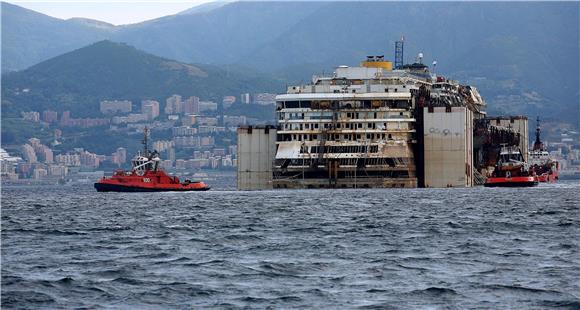 ITALY COSTA CONCORDIA ARRIVAL