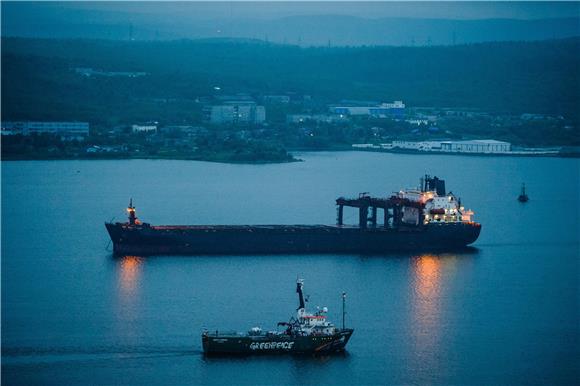 RUSSIA GREENPEACE ARCTIC SUNRISE