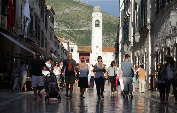 Dubrovnik: u srpnju 13 posto više turista, noćenja u porastu 9 posto