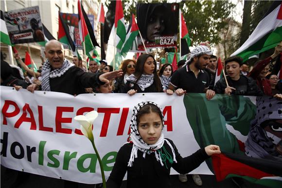 CHILE MIDEAST PALESTINIANS ISRAEL PROTEST