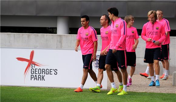 BRITAIN SOCCER TRAINING BARCELONA