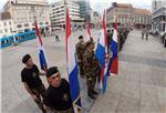 Mimohod pobjednika i podizanje zastave RH na Trgu bana Jelačića