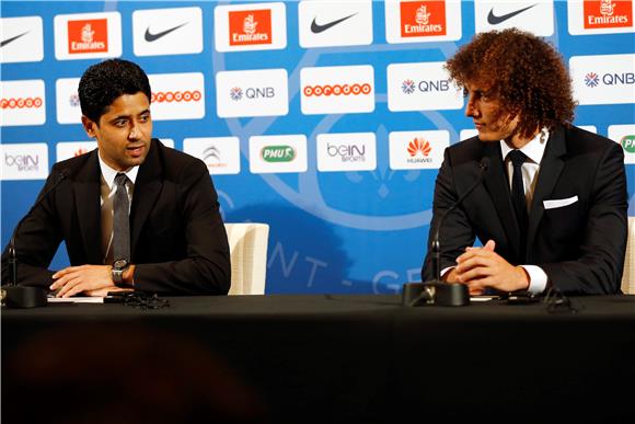 FRANCE SOCCER PSG DAVID LUIZ OFFICIAL PRESENTATION