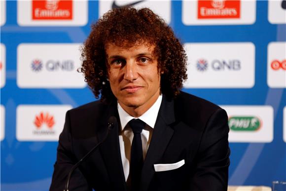 FRANCE SOCCER PSG DAVID LUIZ OFFICIAL PRESENTATION