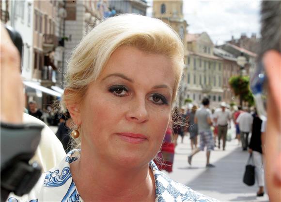 Kolinda Grabar Kitarović družila se s građanima na riječkom Korzu