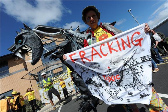 BRITAIN PROTEST FRACKING