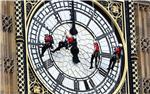 BRITAIN BIG BEN FACE CLEANING