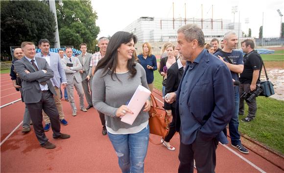 Bandić i Brkljačić  obišli atletski stadion Mladost