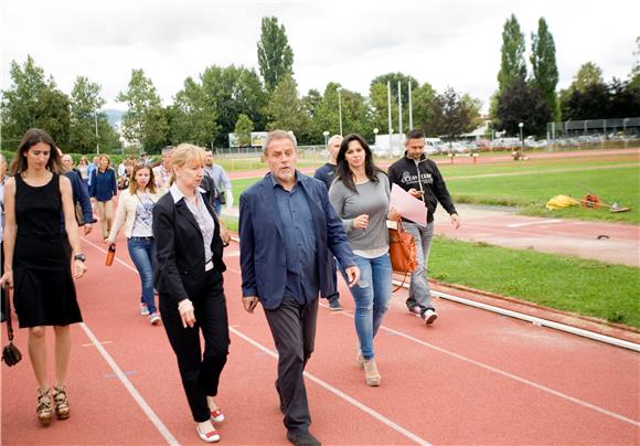 Bandić i Brkljačić  obišli atletski stadion Mladost