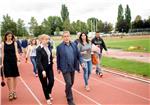 Bandić i Brkljačić  obišli atletski stadion Mladost