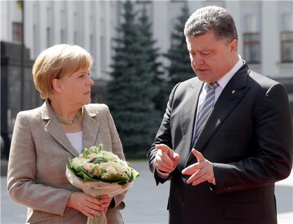 UKRAINE GERMANY MERKEL VISITS