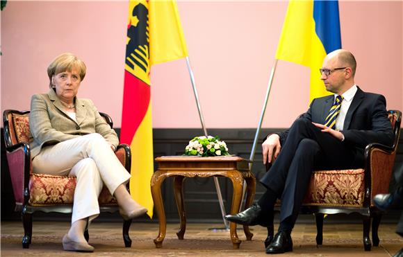 UKRAINE GERMANY MERKEL VISITS