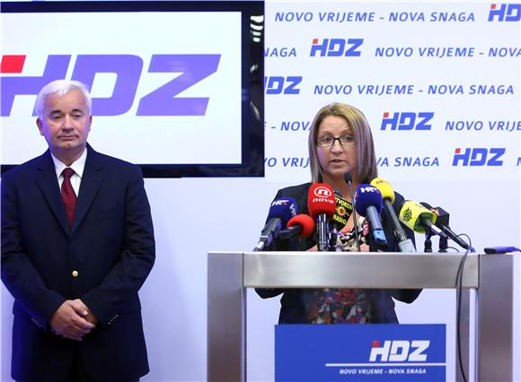 Konferencija za medije HDZ-a u povodu novog pada BDP-a 