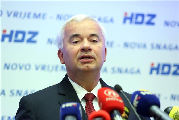 Konferencija za medije HDZ-a u povodu novog pada BDP-a 